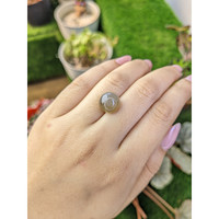 6.82 Ct. Brown Cabochon Moonstone from Ceylon (Sri Lanka) Life Style