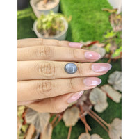 5.23 Ct. Grey Cabochon Moonstone from Ceylon (Sri Lanka) Life Style