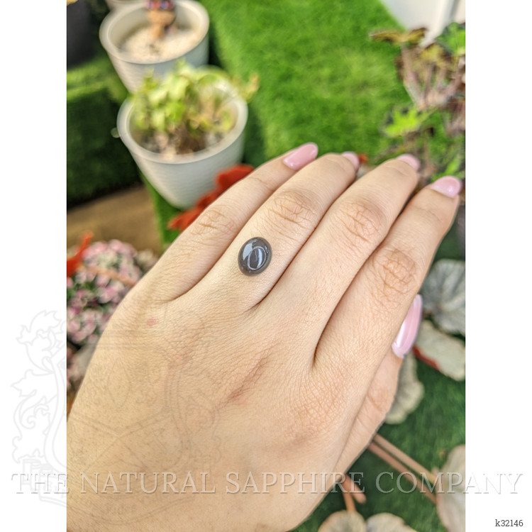3.63 Ct. Grey Cabochon Moonstone from Ceylon (Sri Lanka)