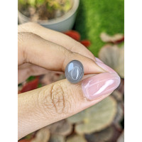 5.25 Ct. Grey Cabochon Moonstone from Ceylon (Sri Lanka) Life Style