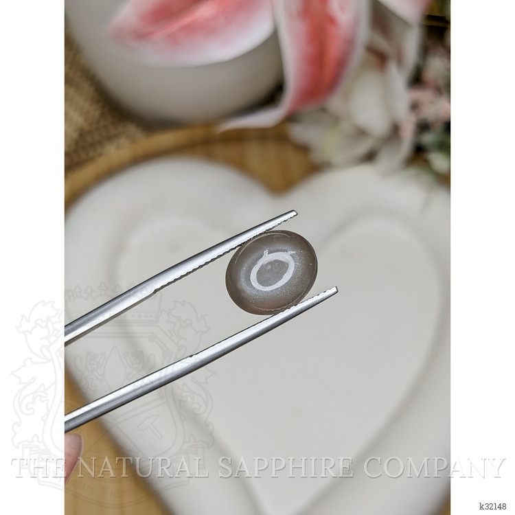 3.78 Ct. Grey Cabochon Moonstone from Ceylon (Sri Lanka)
