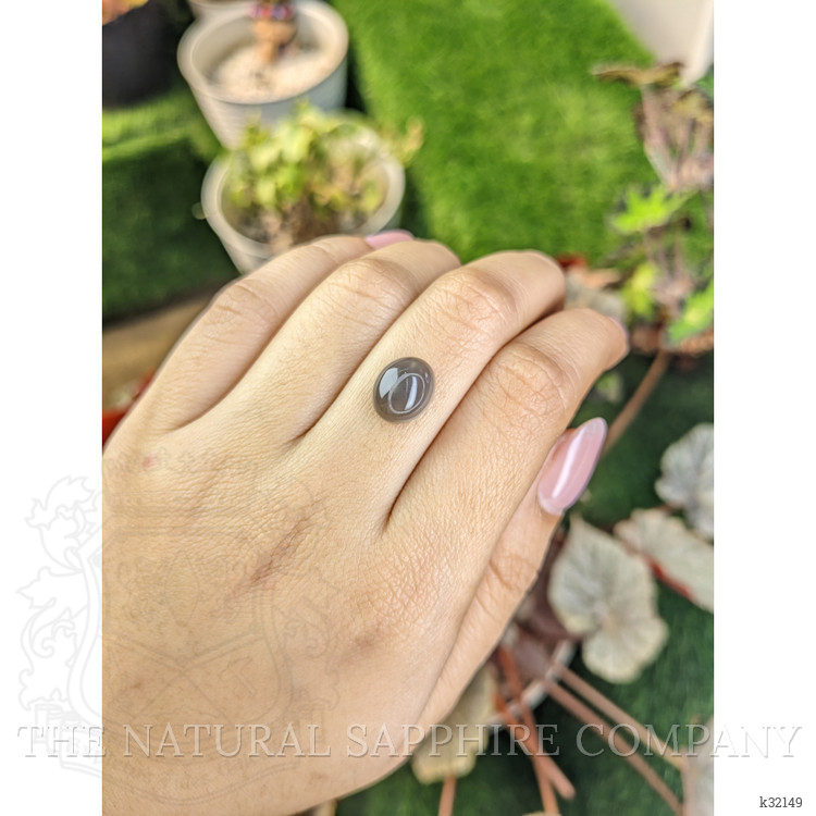 4.44 Ct. Brown Cabochon Moonstone from Ceylon (Sri Lanka)