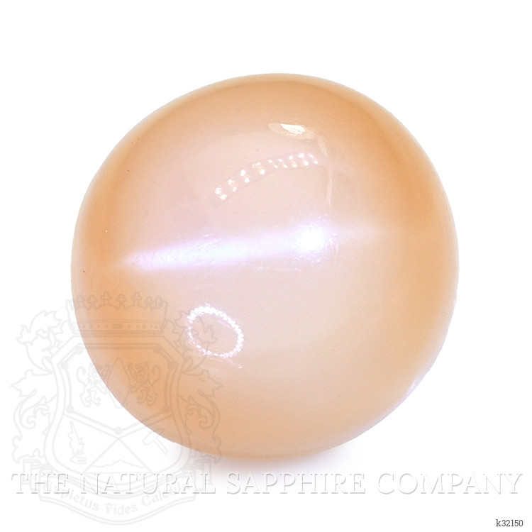 5.84 Ct. Peach Cabochon Moonstone from Ceylon (Sri Lanka)