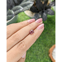 1.65 Ct. Reddish Pink Malaya Garnet from Tanzania Life Style