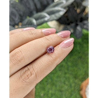 1.34 Ct. Pink Malaya Garnet from Tanzania Life Style