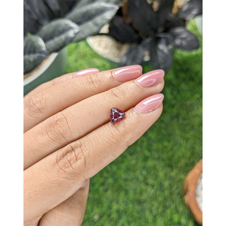 1.55 Ct. Purple Malaya Garnet from Tanzania