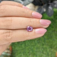1.81 Ct. Pink Malaya Garnet from Tanzania Life Style