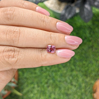 1.37 Ct. Reddish Pink Malaya Garnet from Tanzania Life Style