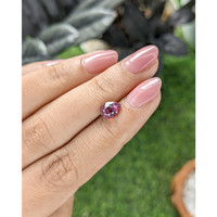 1.37 Ct. Purple Malaya Garnet from Tanzania Life Style