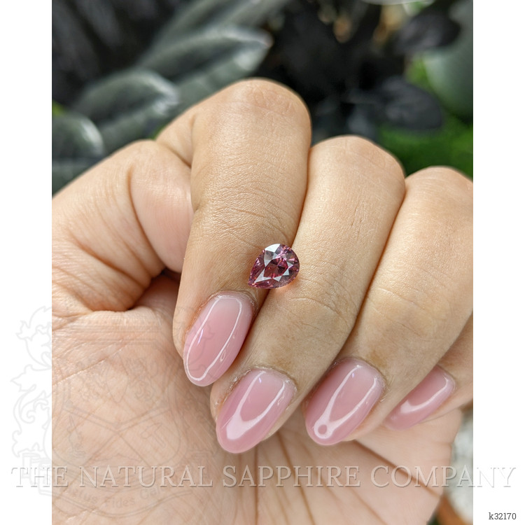 1.37 Ct. Purple Malaya Garnet from Tanzania