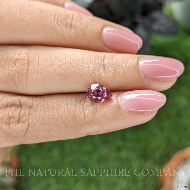 1.37 Ct. Purple Malaya Garnet from Tanzania