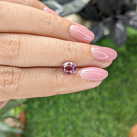 1.60 Ct. Pink Malaya Garnet from Tanzania Life Style