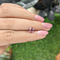 1.58 Ct. Pink Malaya Garnet from Tanzania Life Style
