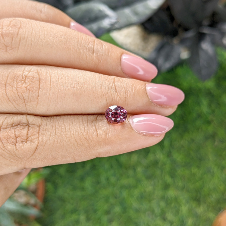 1.65 Ct. Purple Malaya Garnet from Tanzania