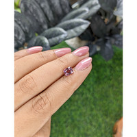 1.37 Ct. Pink Malaya Garnet from Tanzania Life Style