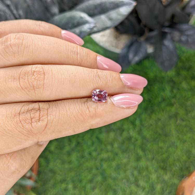 1.37 Ct. Pink Malaya Garnet from Tanzania