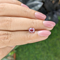 1.11 Ct. Pink Malaya Garnet from Tanzania Life Style