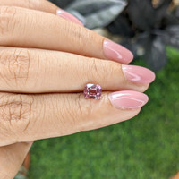 1.20 Ct. Pink Malaya Garnet from Tanzania Life Style