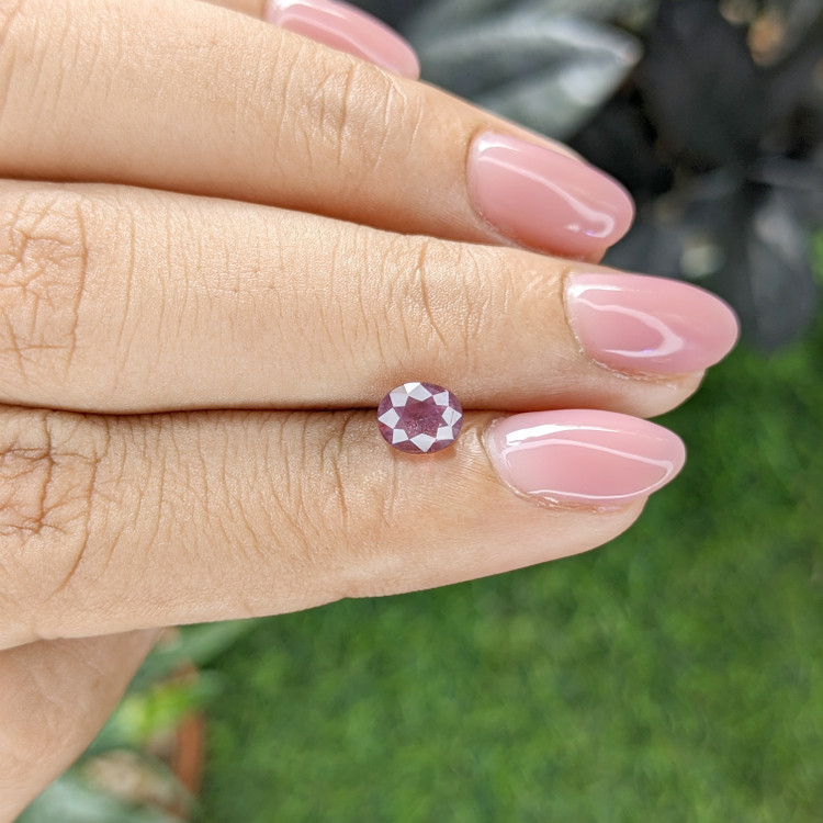 1.09 Ct. Purple Malaya Garnet from Tanzania
