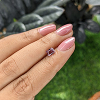 0.70 Ct. Purple Malaya Garnet from Tanzania Life Style
