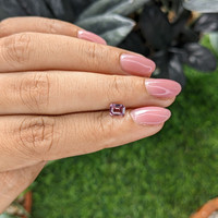 0.70 Ct. Purple Malaya Garnet from Tanzania Life Style