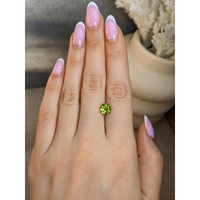 1.75 Ct. Yellowish Green Peridot from Brazil Life Style
