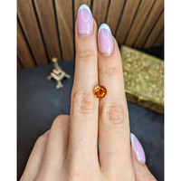 2.55 Ct. Orange Spessartite Garnet from Madagascar Life Style