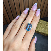 12.08 Ct. Blue Aquamarine from Brazil Life Style