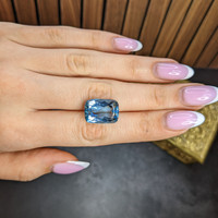 12.08 Ct. Blue Aquamarine from Brazil Life Style
