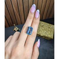 12.08 Ct. Blue Aquamarine from Brazil Life Style