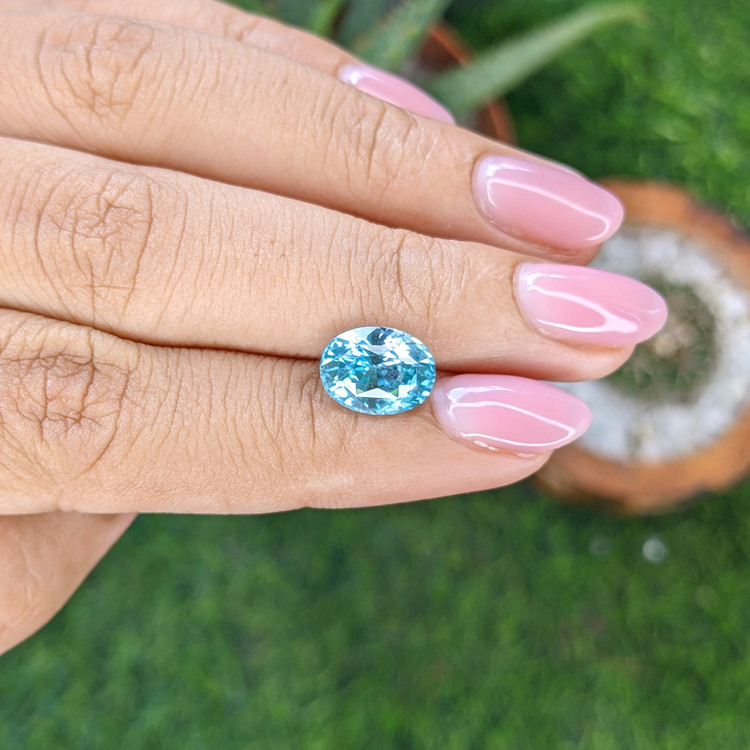 4.27 Ct. Blue Zircon