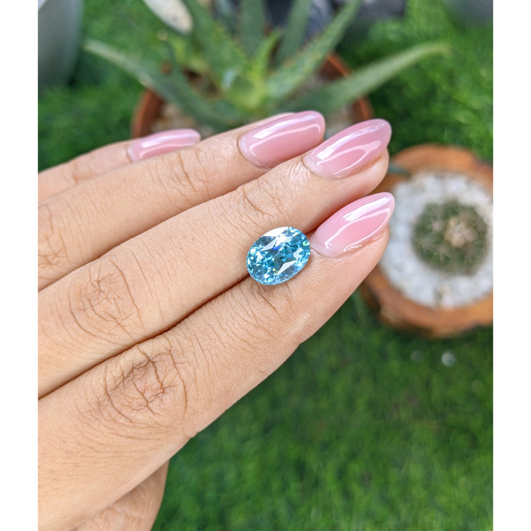 4.27 Ct. Blue Zircon
