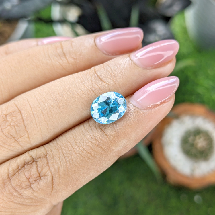 4.63 Ct. Blue Zircon