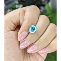 4.63 Ct. Blue Zircon Life Style