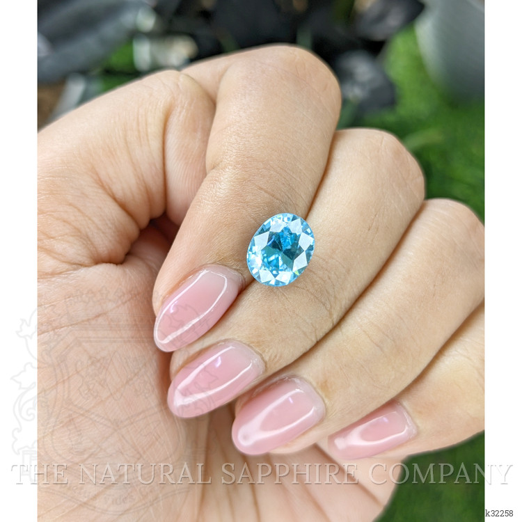 4.63 Ct. Blue Zircon