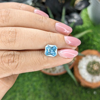 3.32 Ct. Blue Zircon Life Style