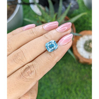 4.45 Ct. Blue Zircon Life Style
