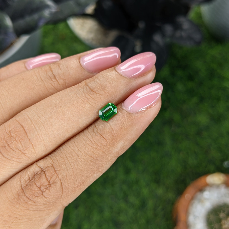 0.61 Ct. Tsavorite Garnet from Tanzania
