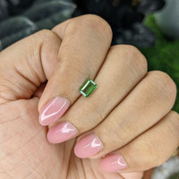 0.65 Ct. Tsavorite Garnet from Tanzania Life Style