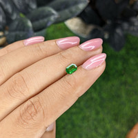 0.44 Ct. Tsavorite Garnet from Tanzania Life Style