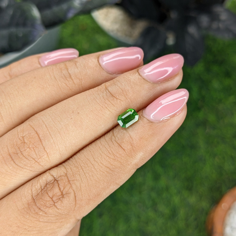 0.79 Ct. Tsavorite Garnet from Tanzania