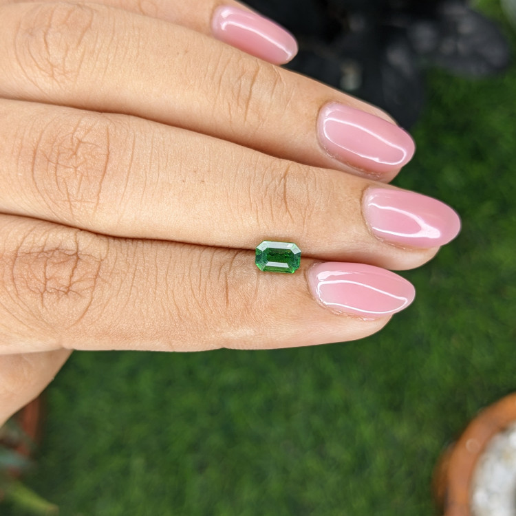 0.79 Ct. Tsavorite Garnet from Tanzania