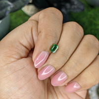 0.79 Ct. Tsavorite Garnet from Tanzania Life Style