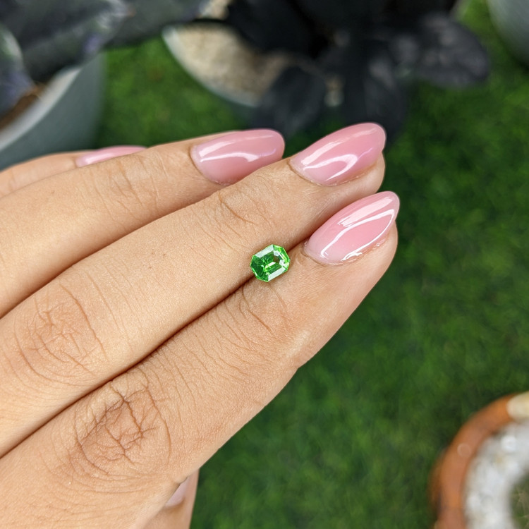 0.49 Ct. Tsavorite Garnet from Tanzania