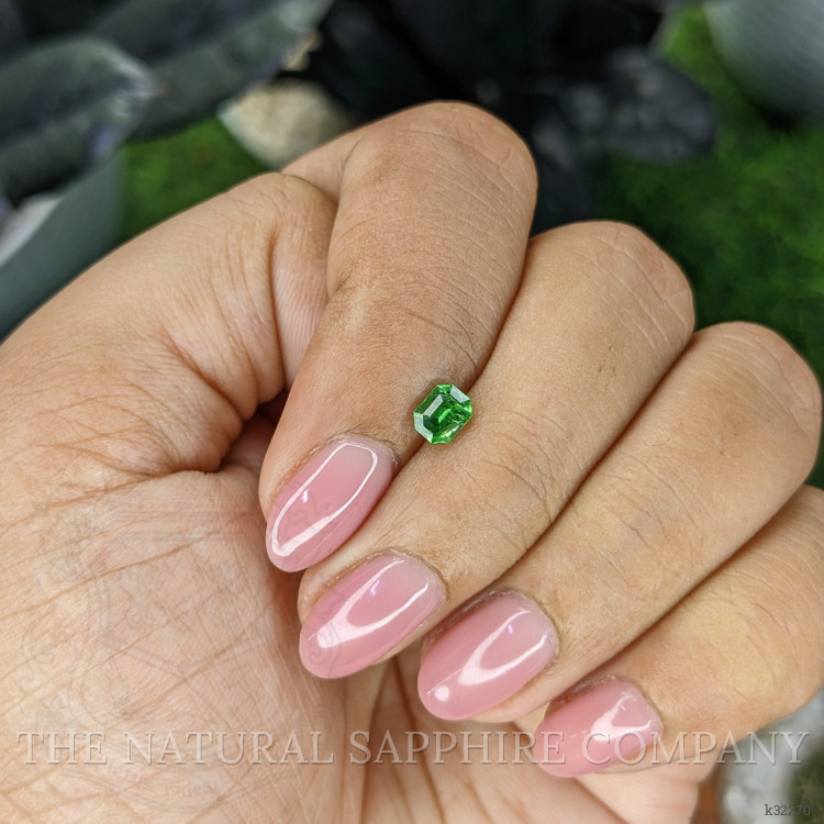 0.49 Ct. Tsavorite Garnet from Tanzania