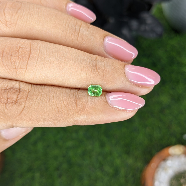 0.44 Ct. Tsavorite Garnet from Tanzania