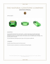 0.46 Ct. Tsavorite Garnet from Tanzania Appraisal
