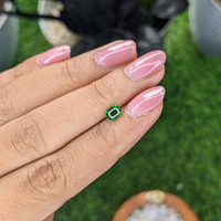 0.56 Ct. Tsavorite Garnet from Tanzania Life Style