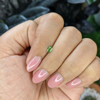0.21 Ct. Tsavorite Garnet from Tanzania Life Style