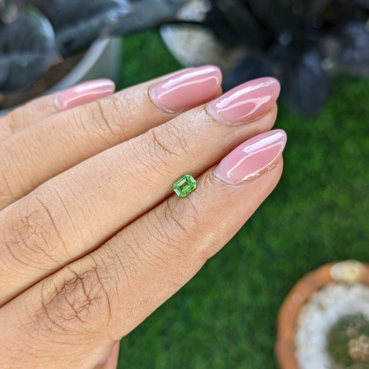 0.24 Ct. Tsavorite Garnet from Tanzania